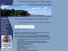 Tablet Screenshot of pinewoodresort.com